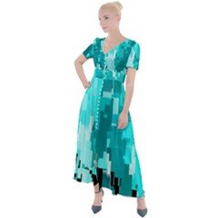 469823231 Glitch48 Button Up Short Sleeve Maxi Dress by ScottFreeArt