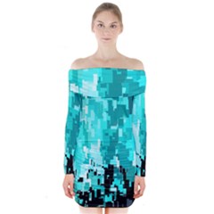 469823231 Glitch48 Long Sleeve Off Shoulder Dress by ScottFreeArt