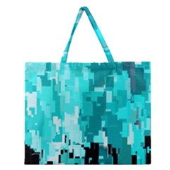 469823231 Glitch48 Zipper Large Tote Bag by ScottFreeArt