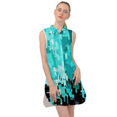 469823231 Glitch48 Sleeveless Shirt Dress