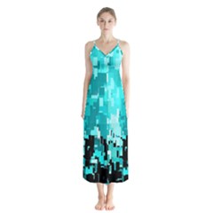 469823231 Glitch48 Button Up Chiffon Maxi Dress by ScottFreeArt