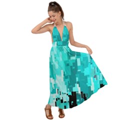 469823231 Glitch48 Backless Maxi Beach Dress by ScottFreeArt