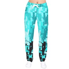 469823231 Glitch48 Women Velvet Drawstring Pants