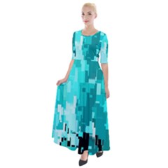 469823231 Glitch48 Half Sleeves Maxi Dress