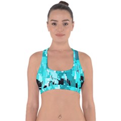 469823231 Glitch48 Cross Back Hipster Bikini Top  by ScottFreeArt