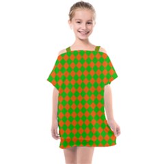 Generated Glitch20 Kids  One Piece Chiffon Dress by ScottFreeArt