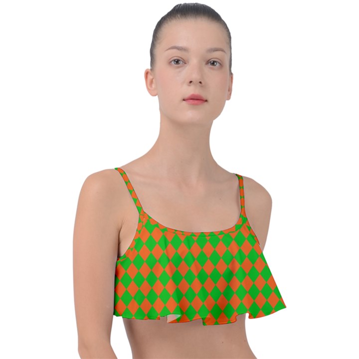 Generated Glitch20 Frill Bikini Top