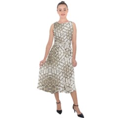 17 Square Triangle Oveerlaye Title X24 Image3a95253 Mirror Midi Tie-back Chiffon Dress by ScottFreeArt