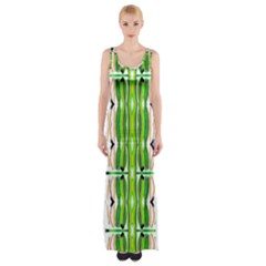 Cocoon Print Thigh Split Maxi Dress by ScottFreeArt