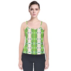 Cocoon Print Velvet Spaghetti Strap Top by ScottFreeArt