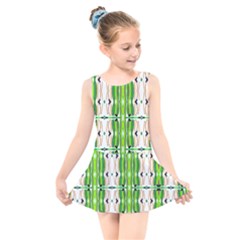 Cocoon Print Kids  Skater Dress Swimsuit by ScottFreeArt