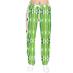 Cocoon Print Women Velvet Drawstring Pants