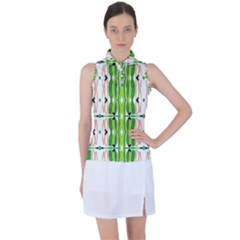 Cocoon Print Women s Sleeveless Polo Tee