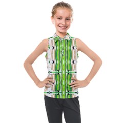 Cocoon Print Kids  Sleeveless Polo Tee