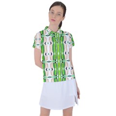 Cocoon Print Women s Polo Tee