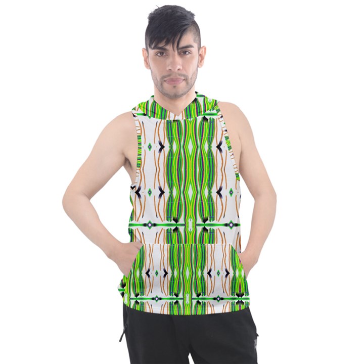 Cocoon Print Men s Sleeveless Hoodie