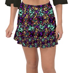 Abstract-r-9 Fishtail Mini Chiffon Skirt by ArtworkByPatrick