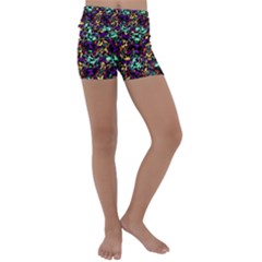 Abstract-r-9 Kids  Lightweight Velour Yoga Shorts by ArtworkByPatrick