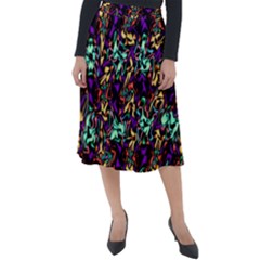 Abstract-r-9 Classic Velour Midi Skirt  by ArtworkByPatrick