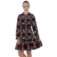 Abstract-r-9 All Frills Chiffon Dress