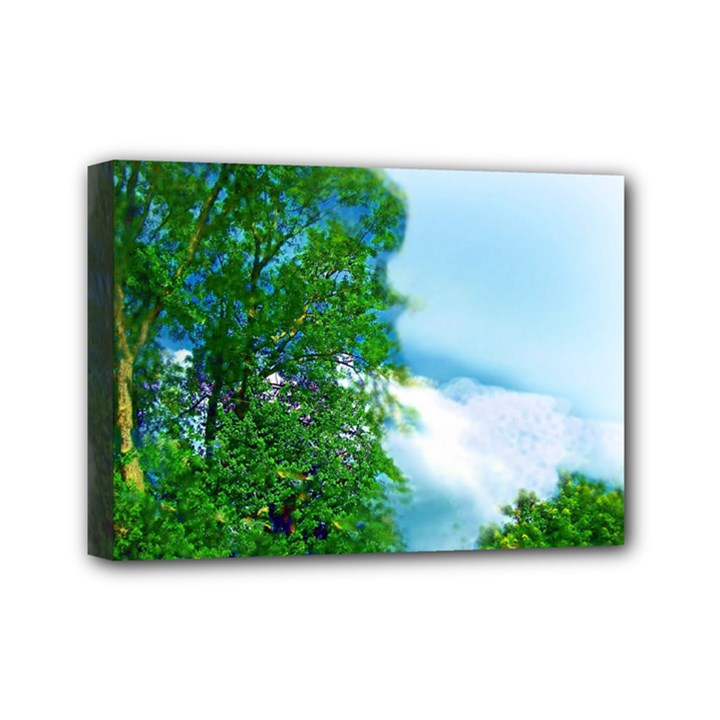 Airbrushed Sky Mini Canvas 7  x 5  (Stretched)