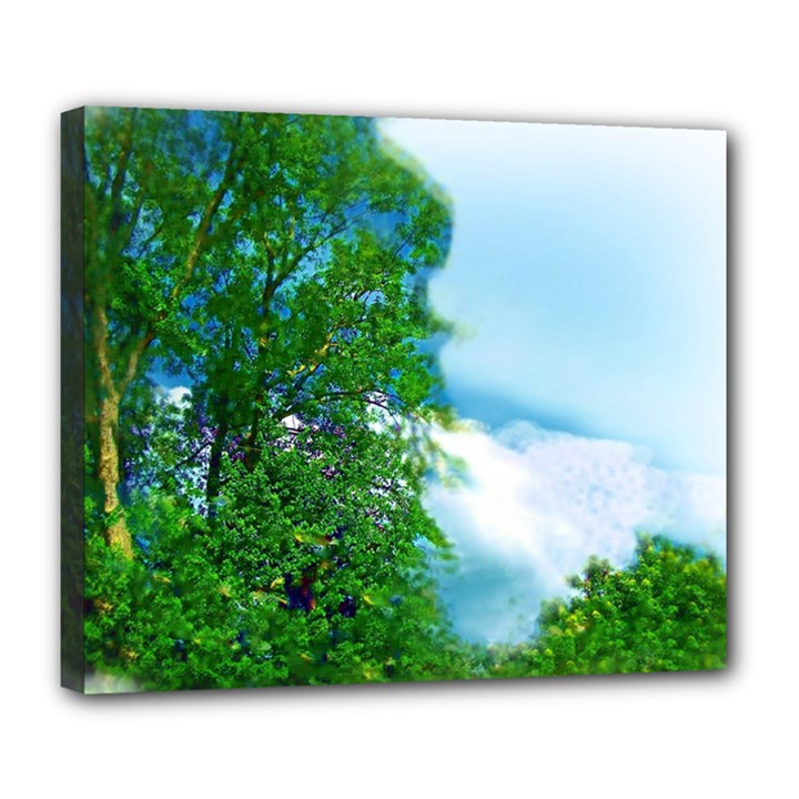 Airbrushed Sky Deluxe Canvas 24  x 20  (Stretched)