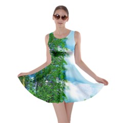 Airbrushed Sky Skater Dress by Fractalsandkaleidoscopes