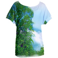 Airbrushed Sky Women s Oversized Tee by Fractalsandkaleidoscopes