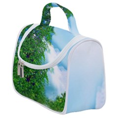 Airbrushed Sky Satchel Handbag by Fractalsandkaleidoscopes