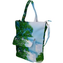 Airbrushed Sky Shoulder Tote Bag by Fractalsandkaleidoscopes