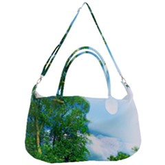 Airbrushed Sky Removal Strap Handbag by Fractalsandkaleidoscopes