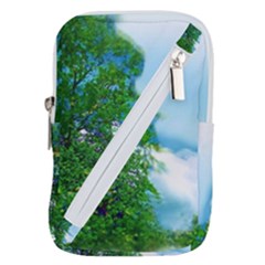 Airbrushed Sky Belt Pouch Bag (large) by Fractalsandkaleidoscopes