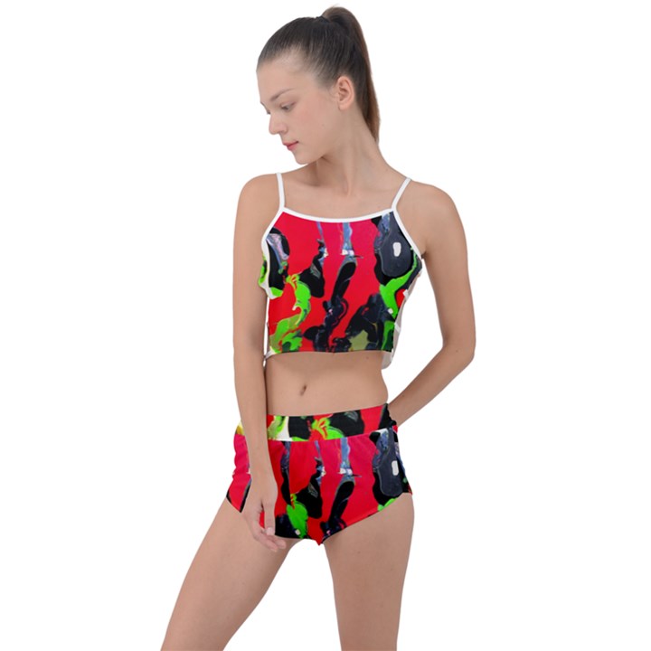 Faberge Chicken 1 3 Summer Cropped Co-Ord Set