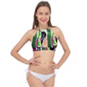 Mushroom,s Life Spin 1 3 Cross Front Halter Bikini Top View1