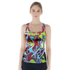 Pussy Butterfly 1 3 Racer Back Sports Top by bestdesignintheworld