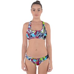 Pussy Butterfly 1 3 Cross Back Hipster Bikini Set