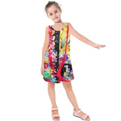 Speleology 1 3 Kids  Sleeveless Dress by bestdesignintheworld