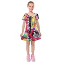 Speleology 1 3 Kids  Short Sleeve Velvet Dress View1