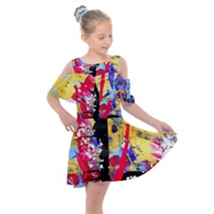 Speleology 1 3 Kids  Shoulder Cutout Chiffon Dress by bestdesignintheworld