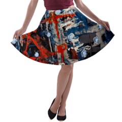 Slow Snow 1 1 A-line Skater Skirt