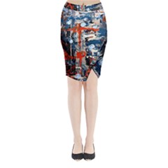 Slow Snow 1 1 Midi Wrap Pencil Skirt