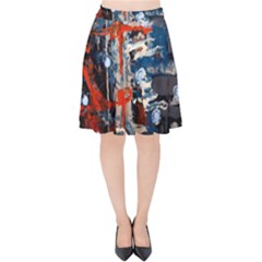 Slow Snow 1 1 Velvet High Waist Skirt