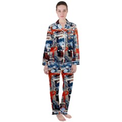 Slow Snow 1 1 Satin Long Sleeve Pyjamas Set