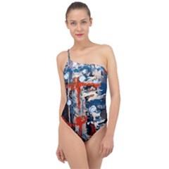 Slow Snow 1 1 Classic One Shoulder Swimsuit