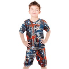 Slow Snow 1 1 Kids  Tee And Shorts Set