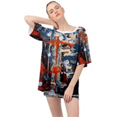 Slow Snow 1 1 Oversized Chiffon Top