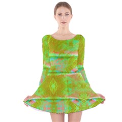 Tank Yellow  #scottfreeart N Green Purple Img 1589 Long Sleeve Velvet Skater Dress