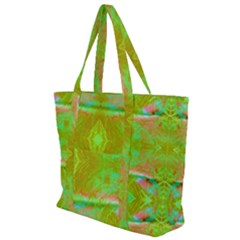 Tank Yellow  #scottfreeart N Green Purple Img 1589 Zip Up Canvas Bag by ScottFreeArt