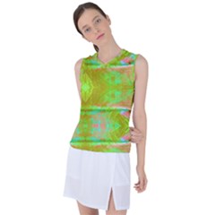 Tank Yellow  #scottfreeart N Green Purple Img 1589 Women s Sleeveless Sports Top by ScottFreeArt