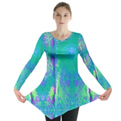 Tank Blue  #scottfreear T= N Green Purple Img 1589 Long Sleeve Tunic  by ScottFreeArt